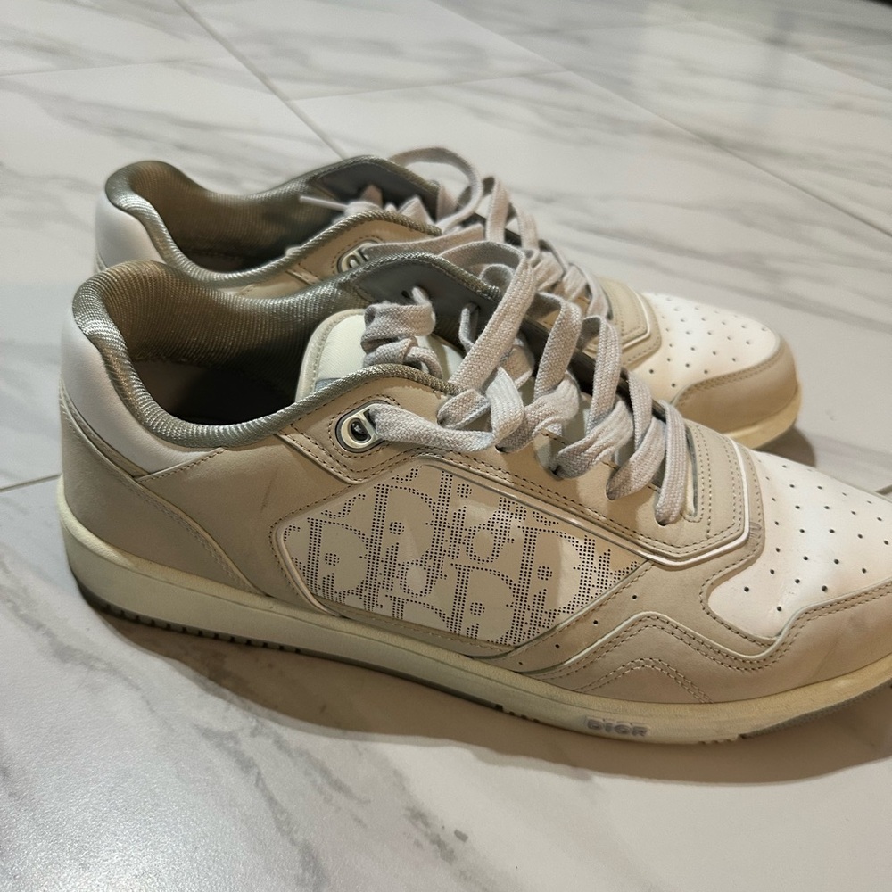 Dior Men's B27 Cream White Sneakers US Size 13